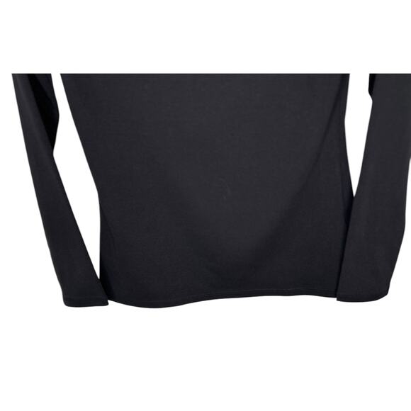 Boden Essential Black Stretch Knit Scoop Neck Long Sleeve Tee - Picture 2 of 5